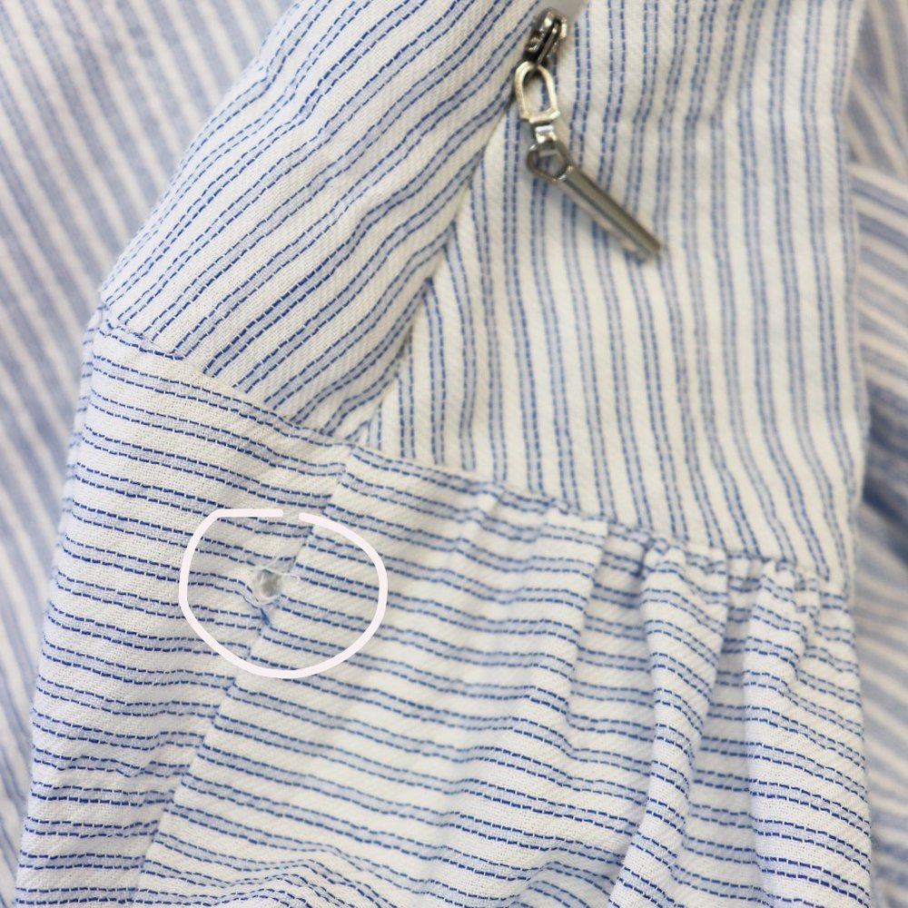 NWT Rebecca Taylor Cotton Stripe Mini Dress 10 - Picture 8 of 8